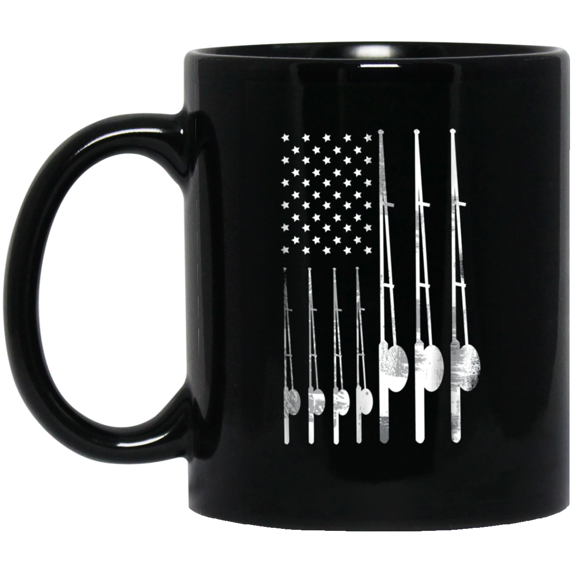 'Patriotic Fishing USA Flag' Cool Fishing July 4th Shirt