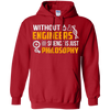 Image of Without Engineers science is just philosophy T-shirt funny