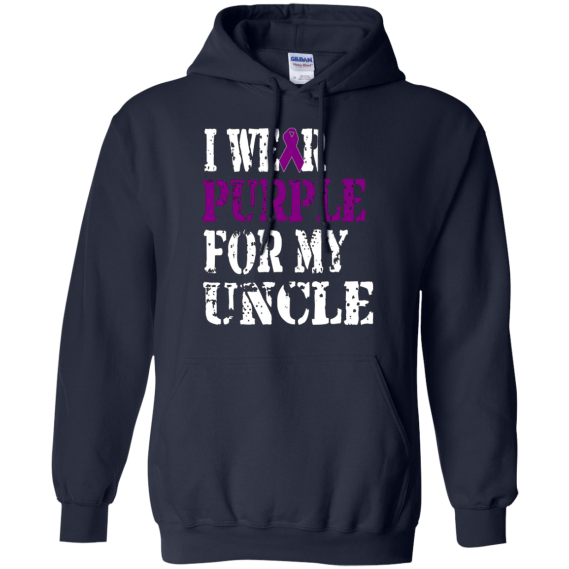 Alzheimer's Awareness T-shirt I Wear Purple For My Uncle