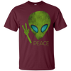 Image of Alien Peace Cool Funny T-Shirt Cute UFO Lover Birthday Gift