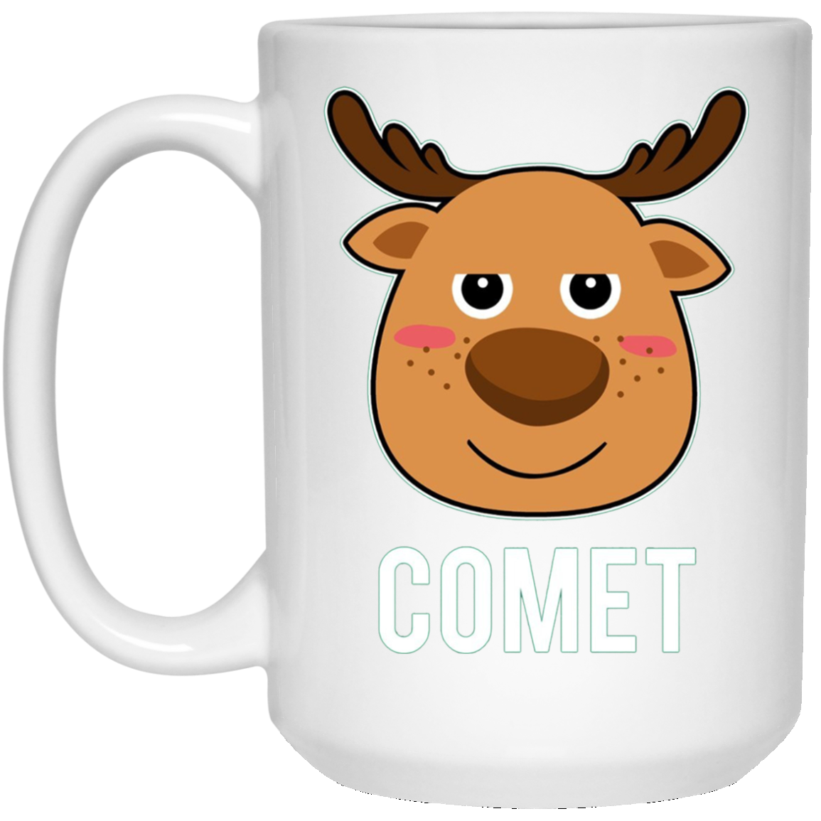 Santa Reindeer Comet T-Shirt Christmas Group Costume Tee