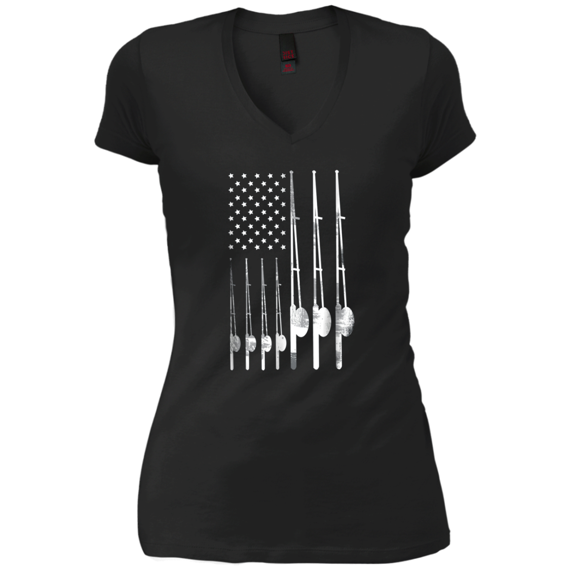'Patriotic Fishing USA Flag' Cool Fishing July 4th Shirt