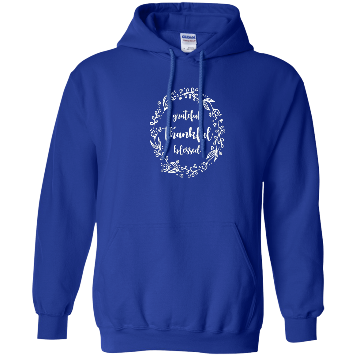 "Grateful Thankful Blessed " Floral Thanksgiving Fall Tee