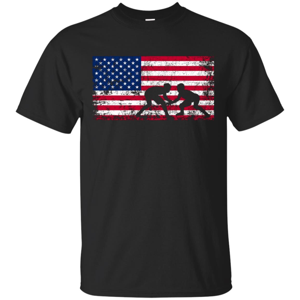 American Flag Wrestling T-shirt Wrestling Gift