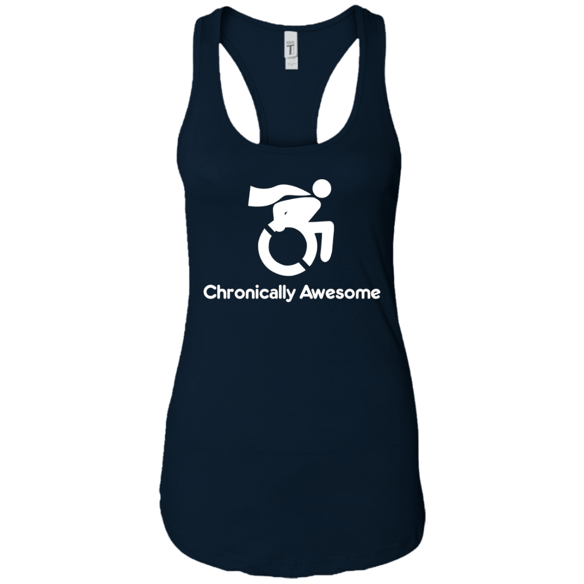 Chronically Awesome Wheelchair Superhero Funny Tee Shirt