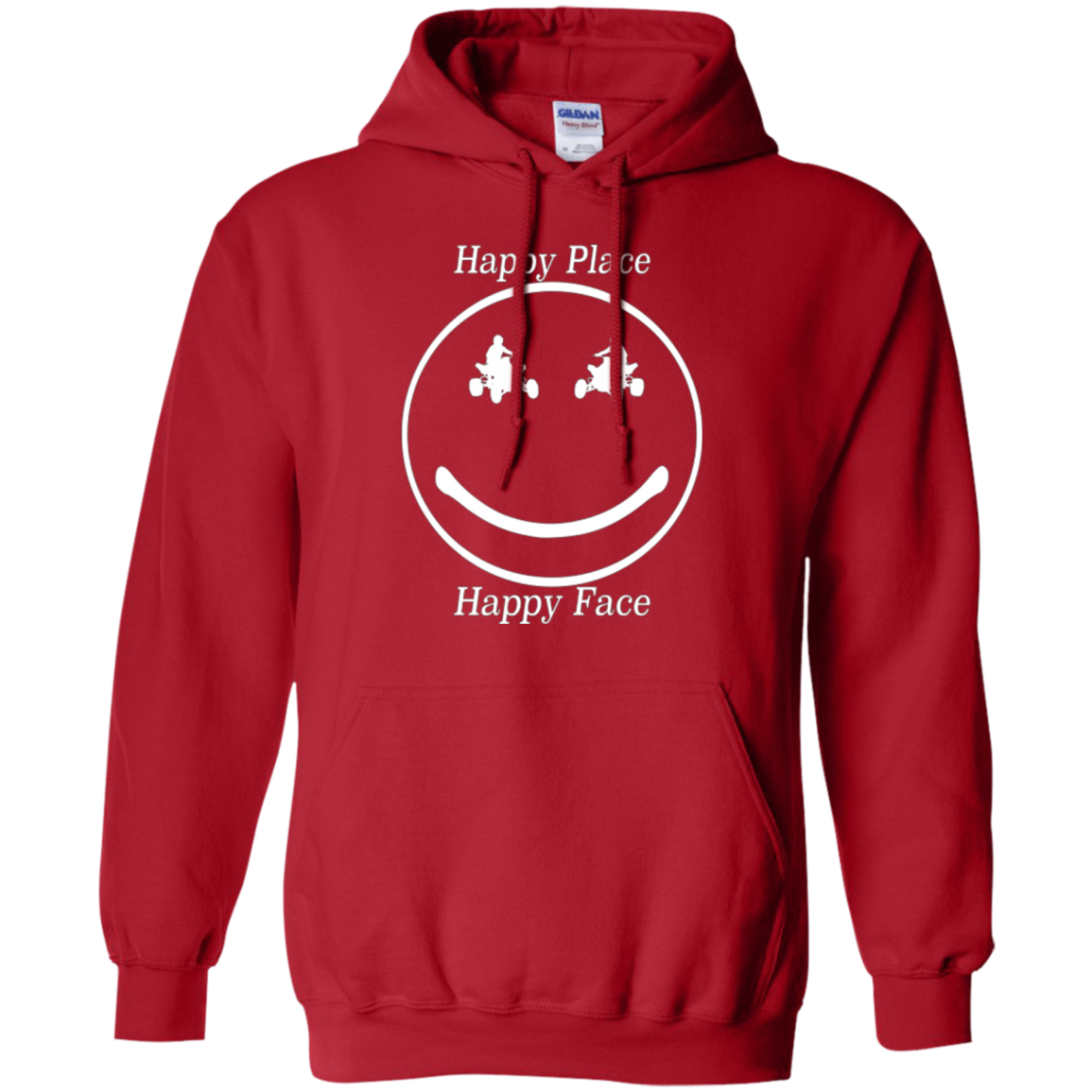 ATV Motocross Happy Place Happy Face t-shirt