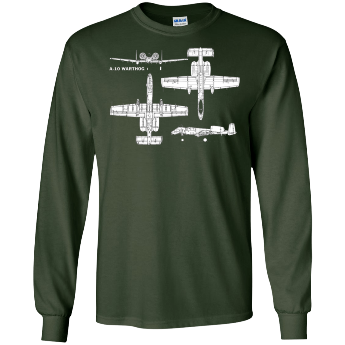 A-10 Warthog Military Aircraft T-Shirt