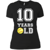 Image of 10 Years Old Softball Birthday Shirt Boy 10th Birthday Tee