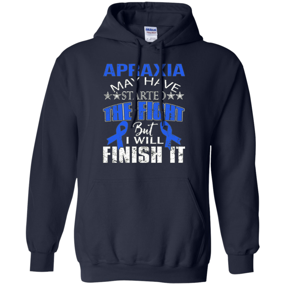 Apraxia started the fight i'll finish it t shirt