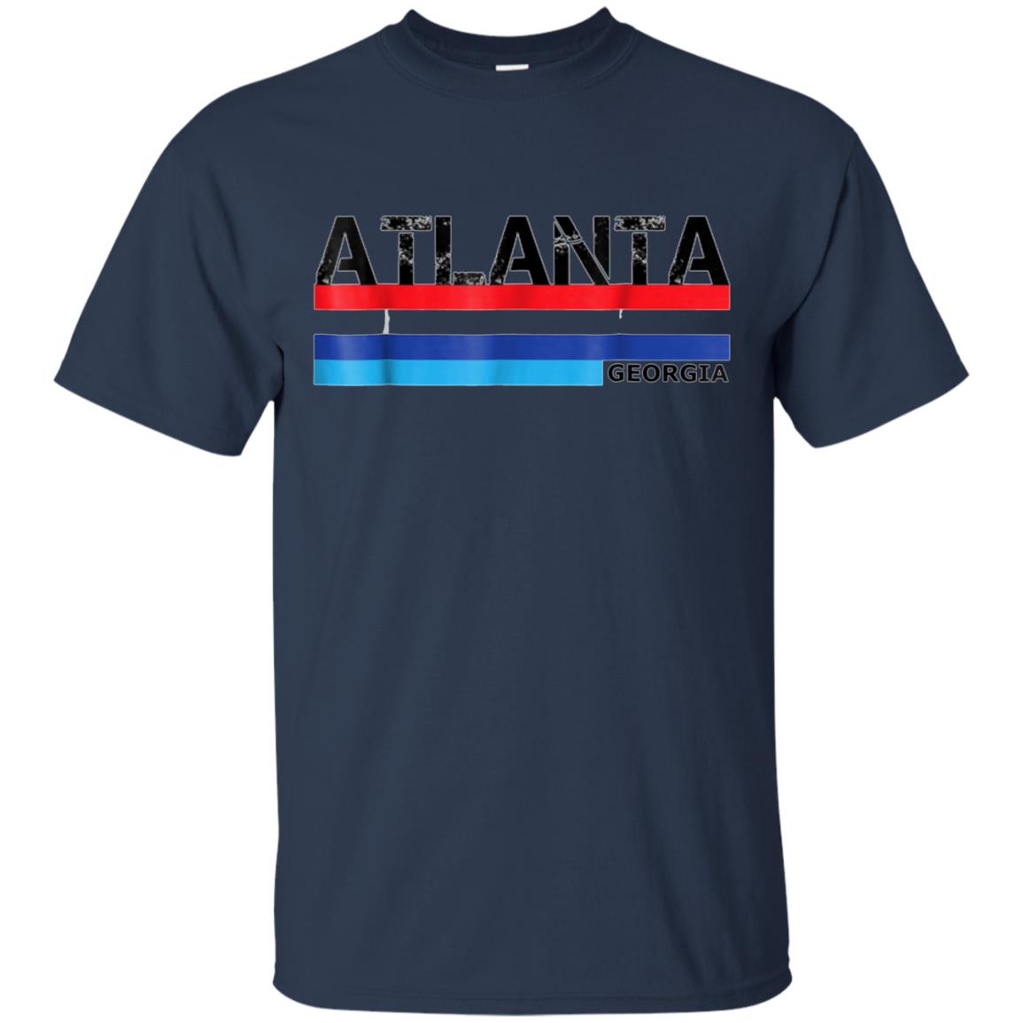 Atlanta, Georgia 1980s Vintage Style USA Colours T Shirt