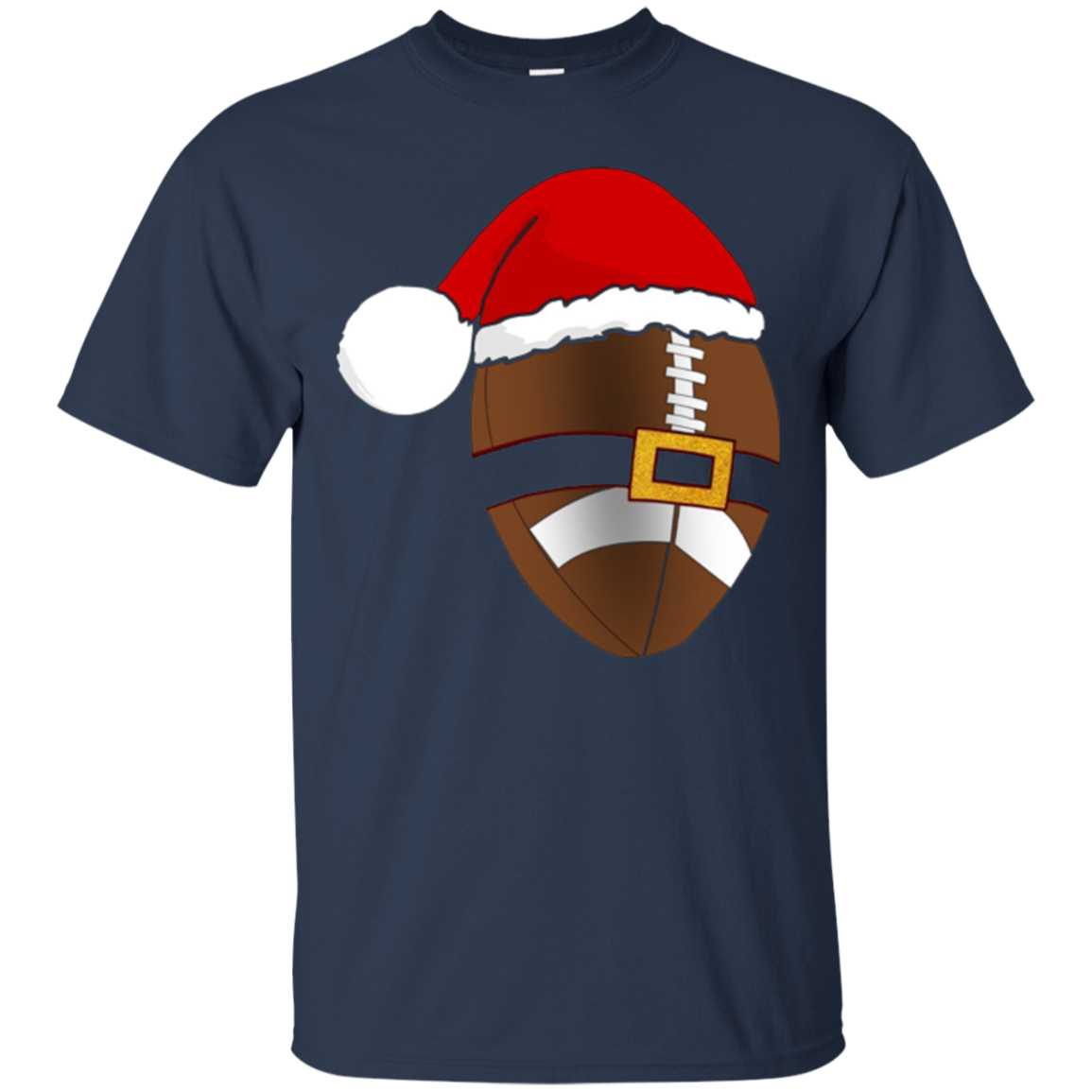 Santa Football Christmas Sports T-Shirt