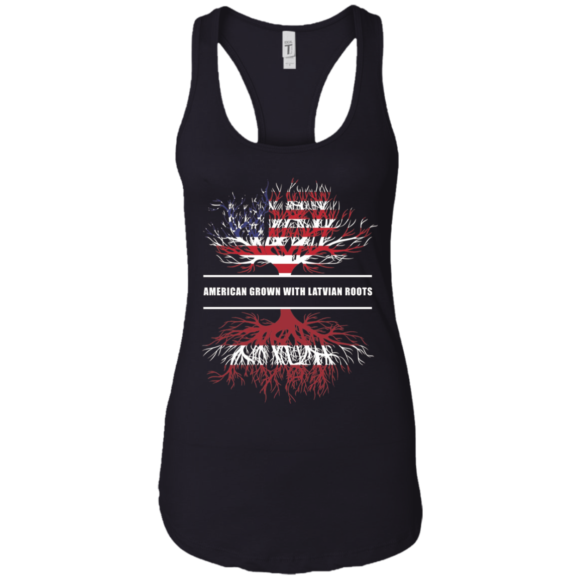 American Grown With Latvian Roots T-Shirt Latvia Tee