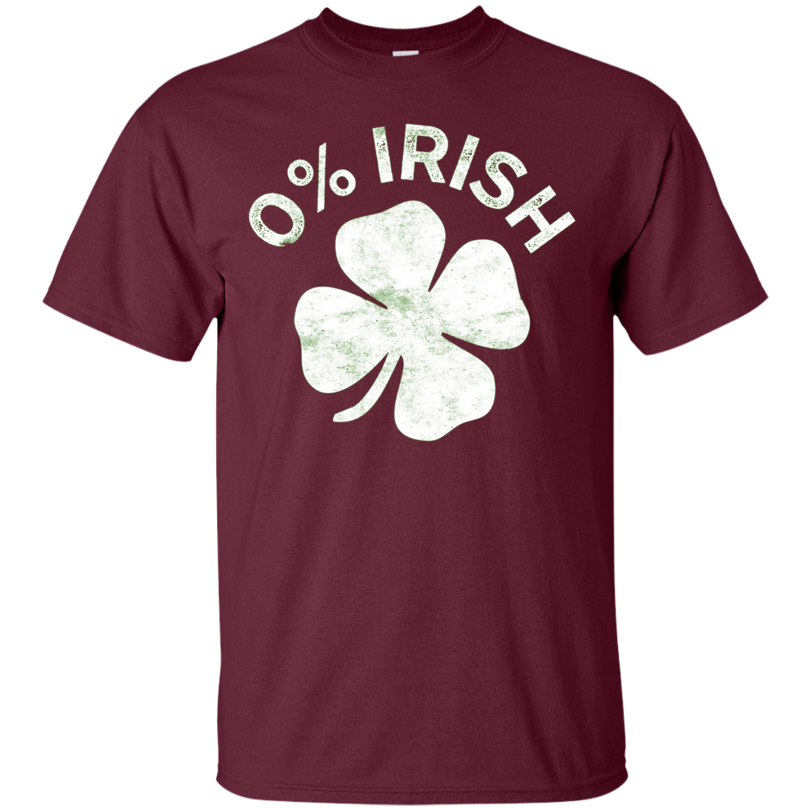 0% Irish T-Shirt Vintage Saint Patrick Day Gift
