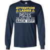 Image of Attention Ladies My Girlfriend Is A Crazy Pisces Funny Tee