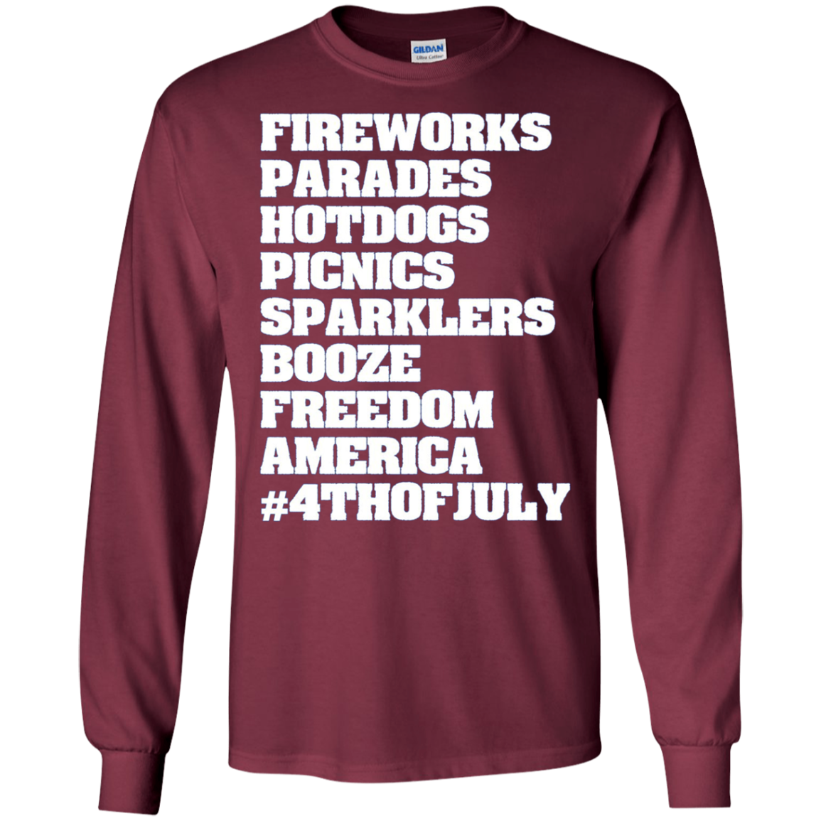 4th of July Teen Outfits American Independence Long Sleeve