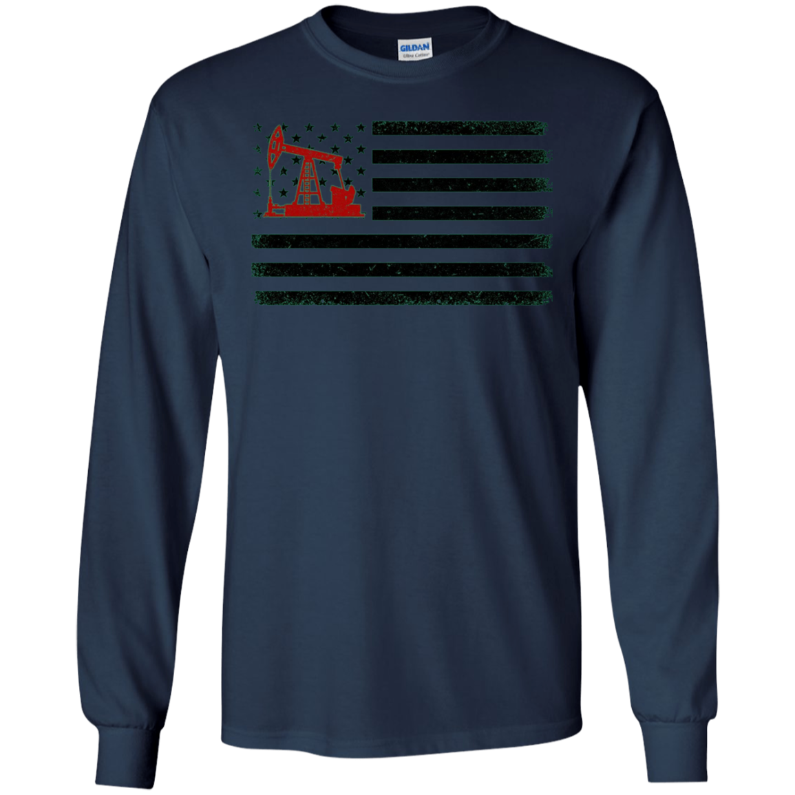 American Flag Oilfield T-Shirts - Oilfield Worker tee shirts