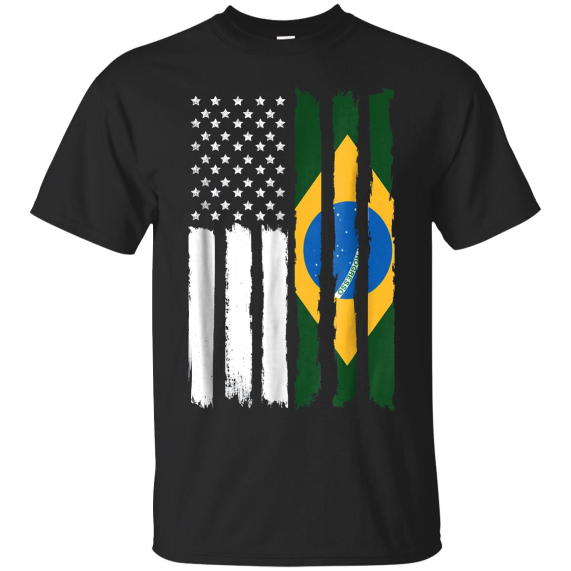 T-shirt drapeau patriotique du Brésil américain