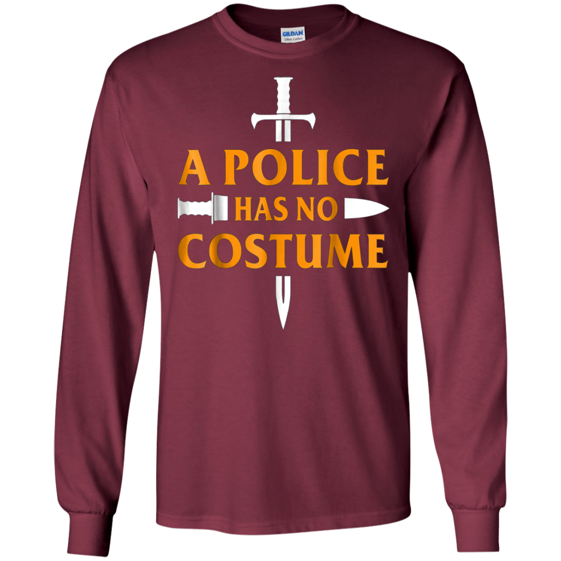 A Police Has No Costume Funny Halloween T-Shirt