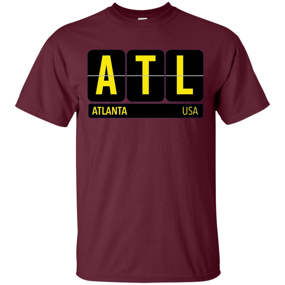 ATL Atlanta Georgia USA Travel Souvenir Long Sleeve (Yellow)