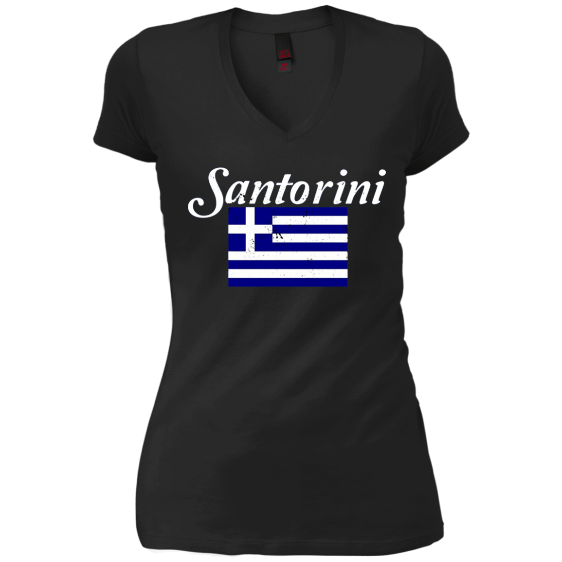 SANTORINI T Shirt Cool Greek Flag Island On The Aegean Sea