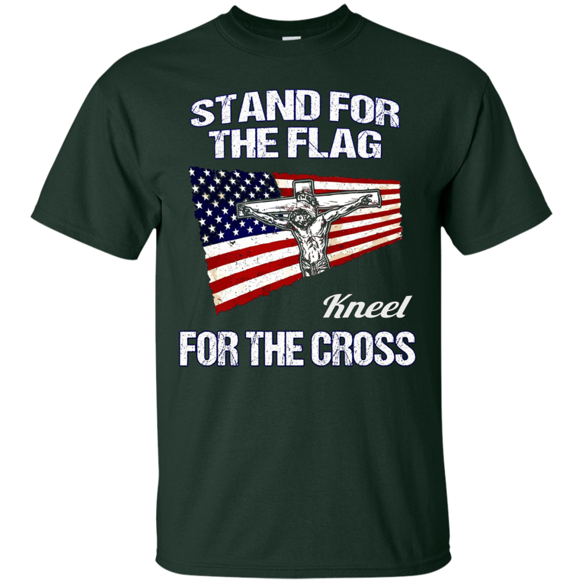 America Stand for the Flag USA Patriotic Christian Tee Shirt