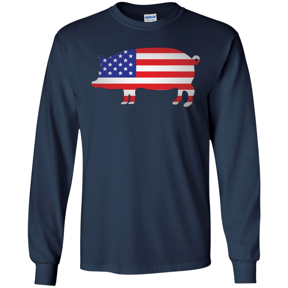 American Flag Pig Shirt 4th of July Independence Day Gift