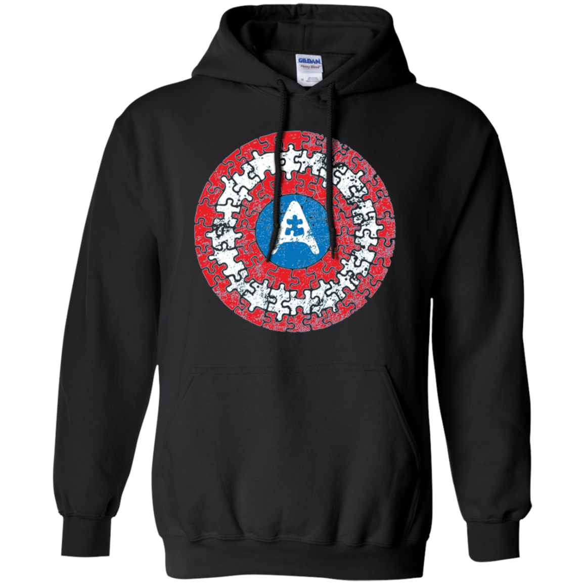 Autism Awareness Shirts Captain Autism Superhero Shield Tee