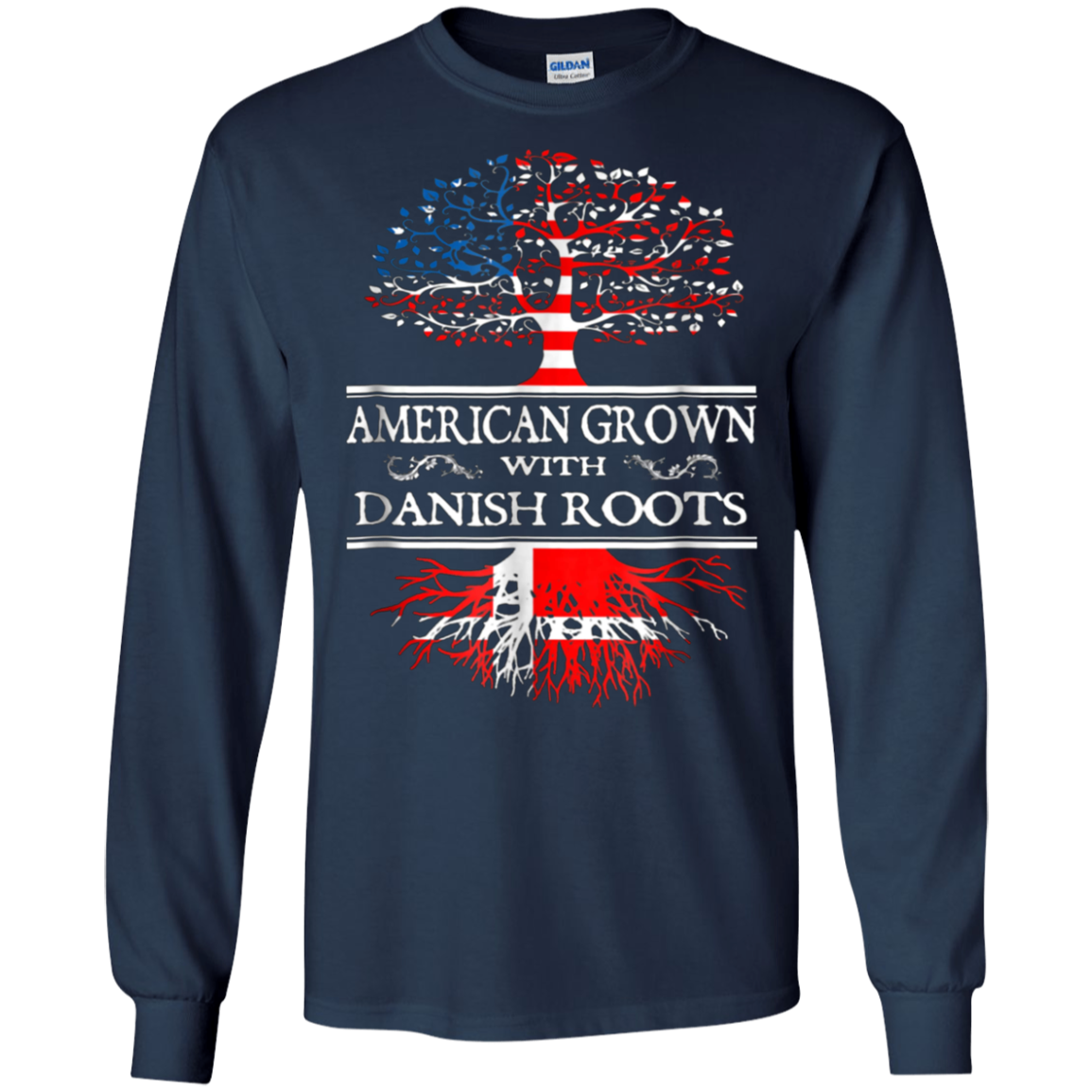 American Grown With Danish Roots T Shirt