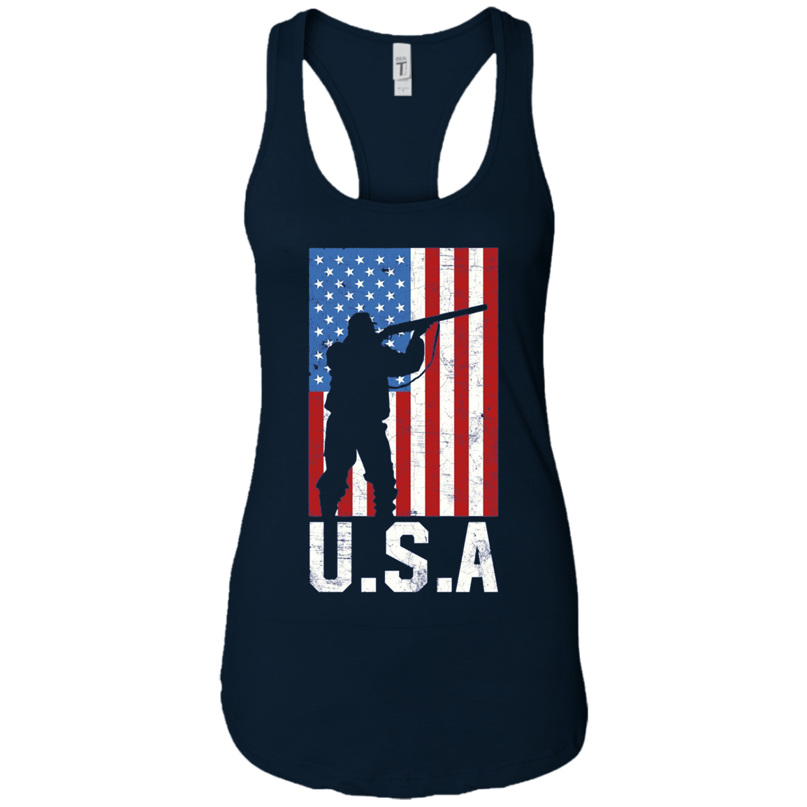 American Flag Long Sleeve Shirt Hunting 4th of July USA Gift