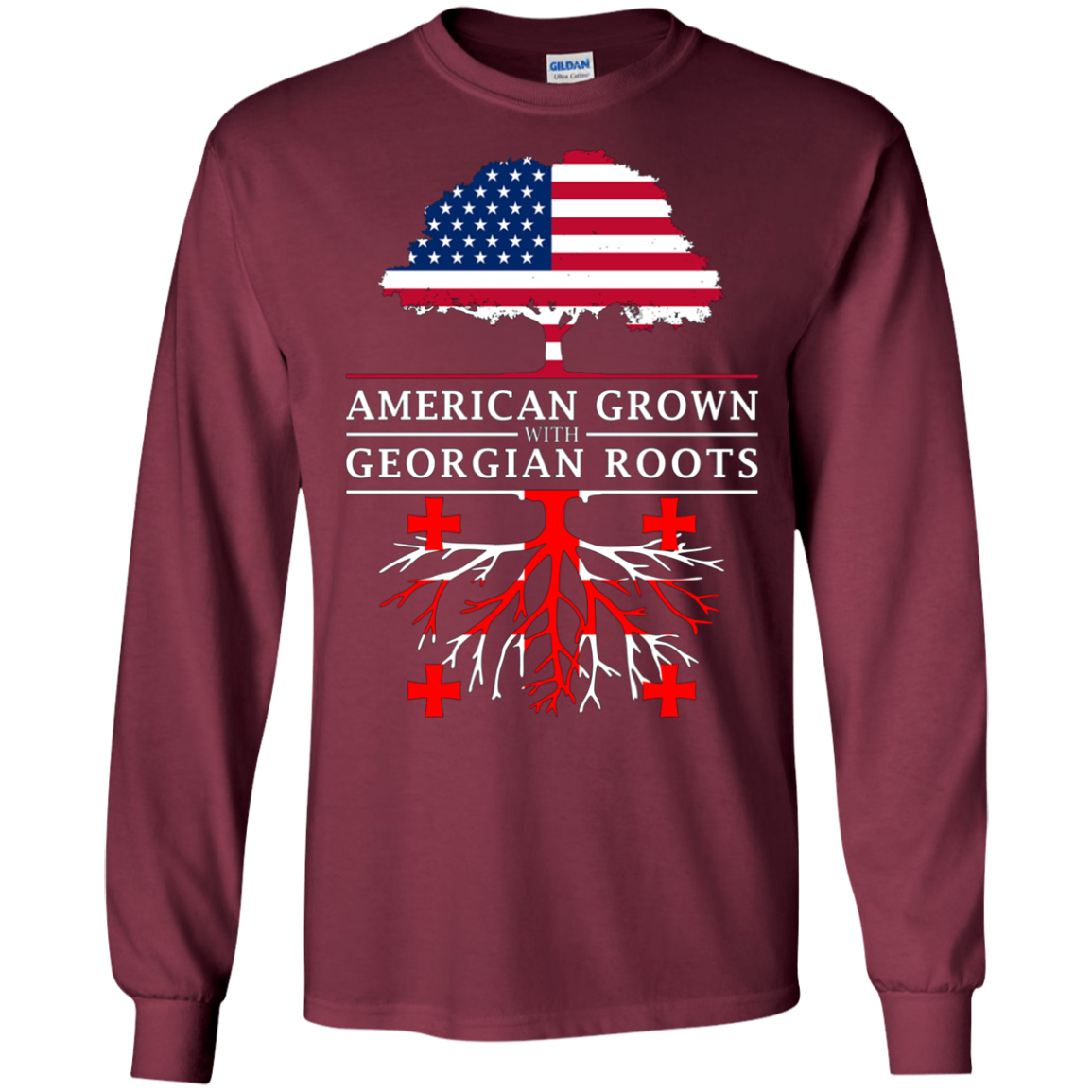 American Grown with Georgian Roots - Georgia T-Shirt