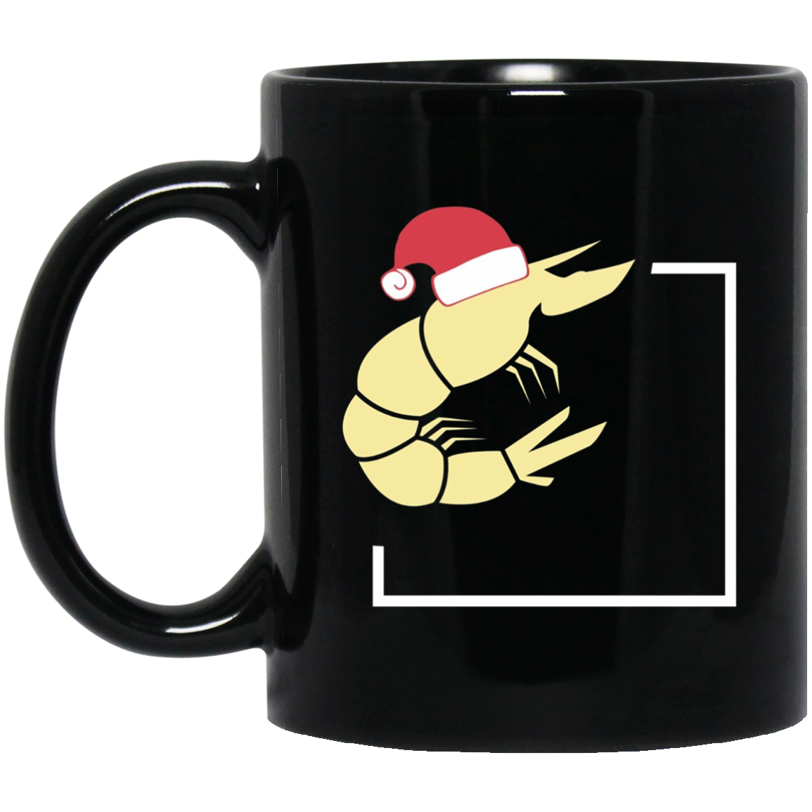 Christmas Shrimp T-Shirt - Shrimp With Santa Hat Tee