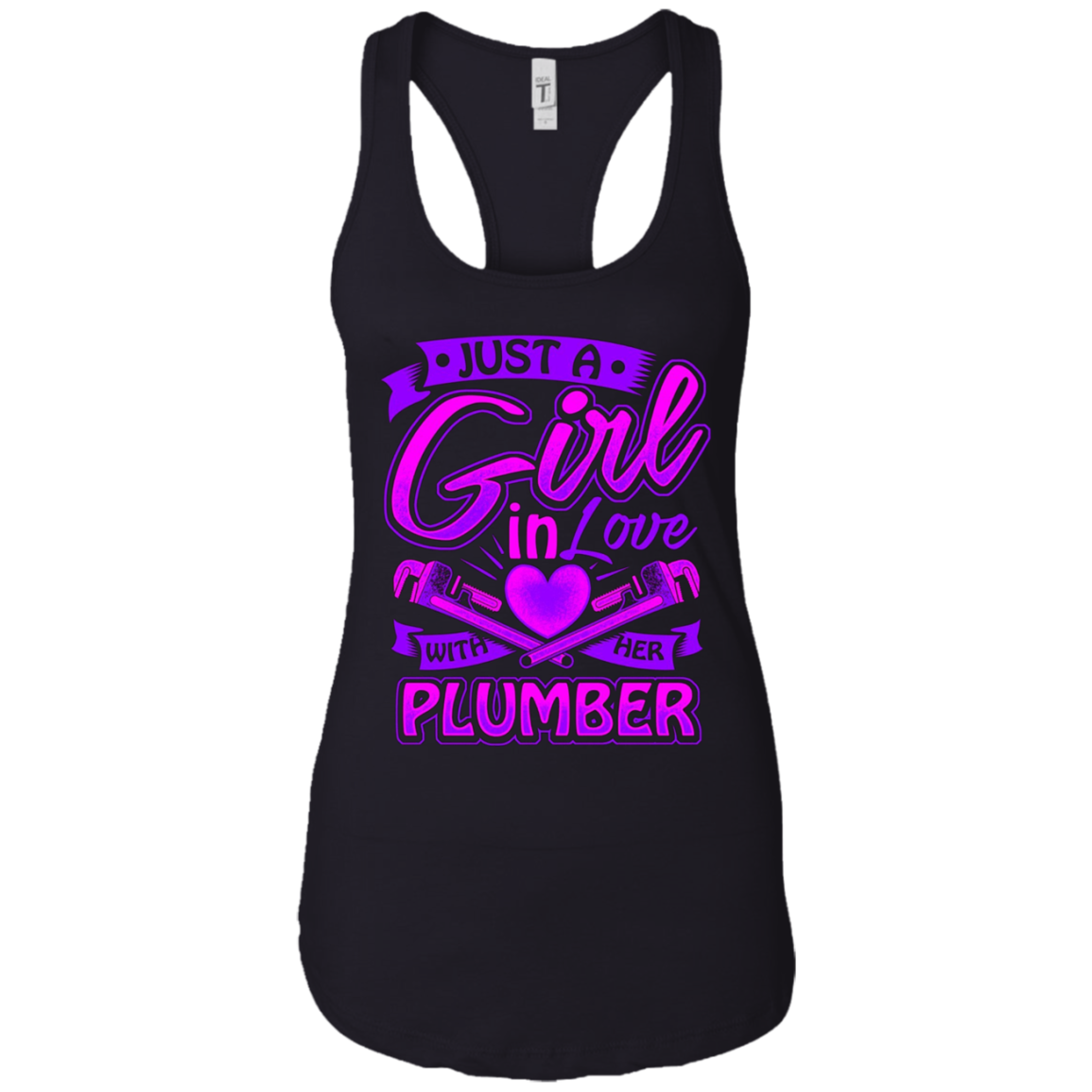 A Girl on love with her Plumber t shirt for Plumbers Wife