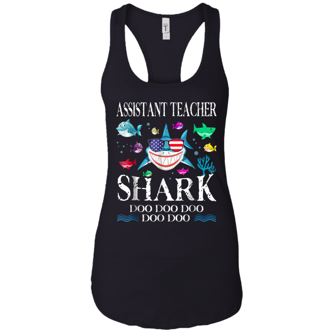 Assistant Teacher Shark Doo Doo Doo T-Shirt Gift