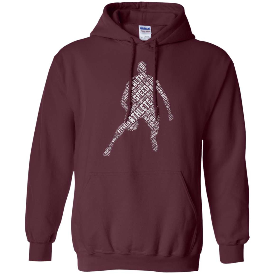 Athlete Gym Fitness Sports T-shirt Word Cloud