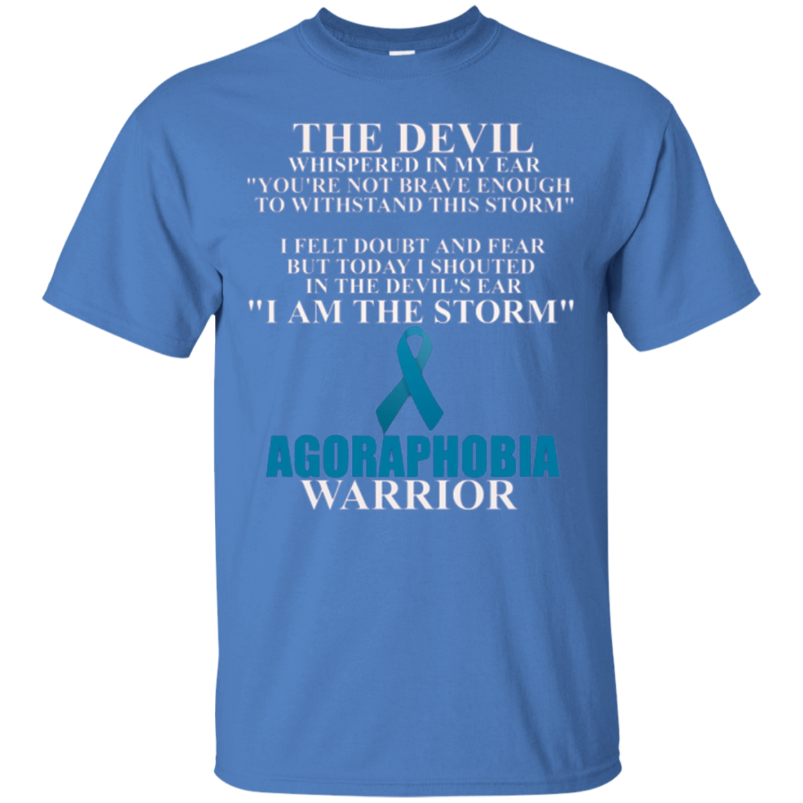 Agoraphobia Warrior Awareness Ribbon Faith T-Shirt