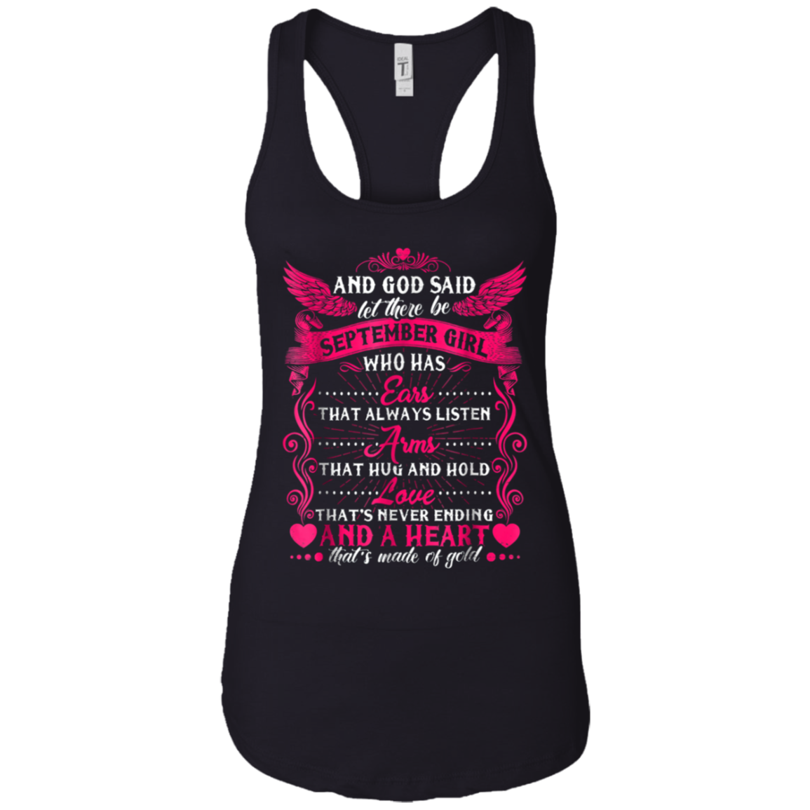 And God Said Let There Be September Girl T-shirt