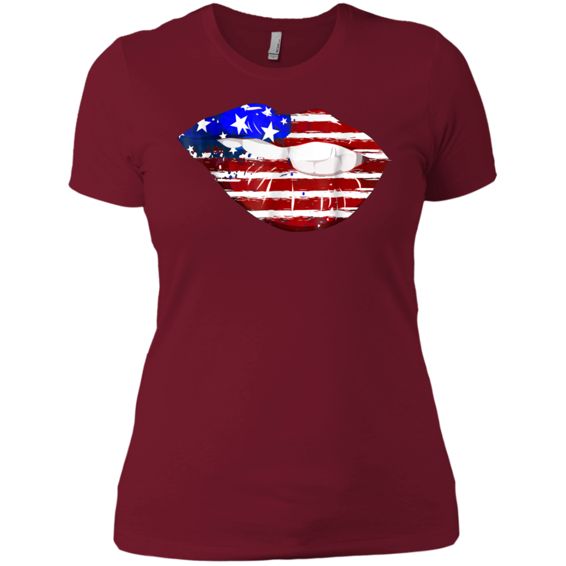 American Flag Sexy Lips Shirt -July 4th Gift