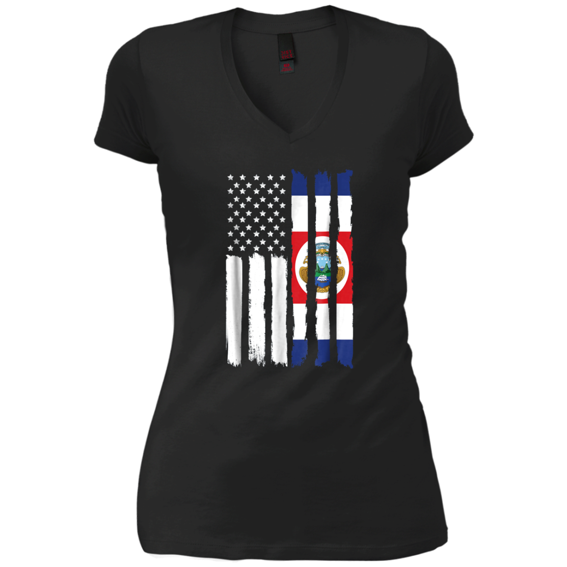 American Costa Rica Patriotic Flag T-shirt