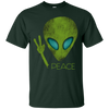 Image of Alien Peace Cool Funny T-Shirt Cute UFO Lover Birthday Gift