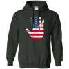 Image of American Flag Waving Hand Hi Five Patriotic Novelty T Shirt