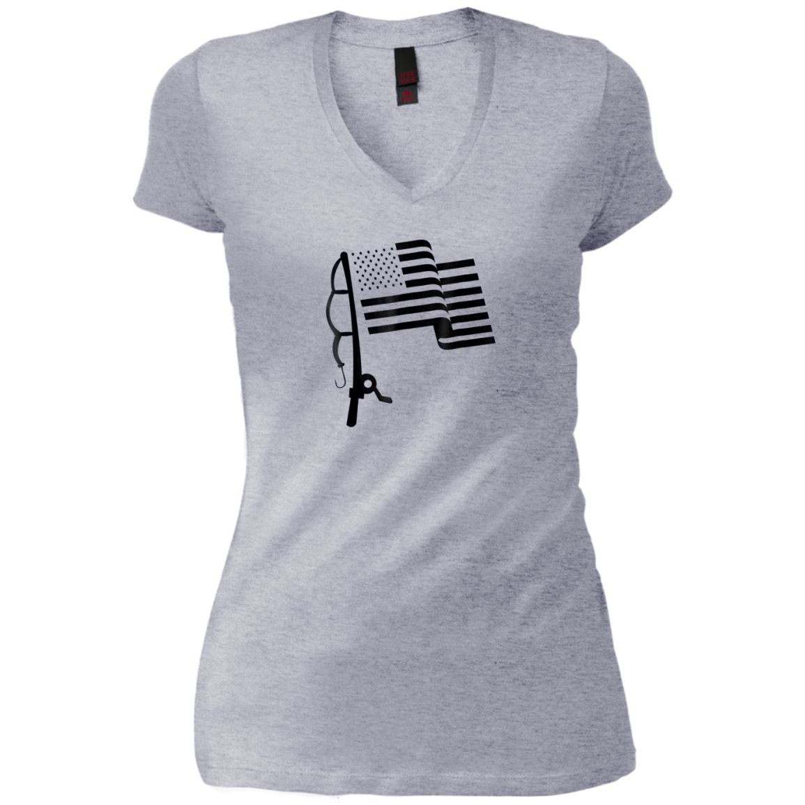 'Patriotic Fishing USA Flag' Cool Fishing July 4th Shirt