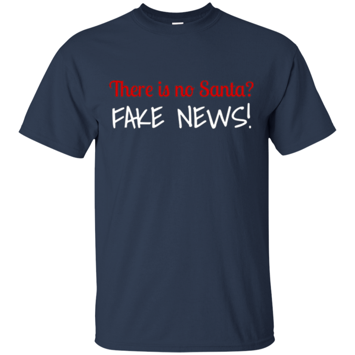 Santa Fake News T-Shirt Trump Joke Funny Christmas Gift