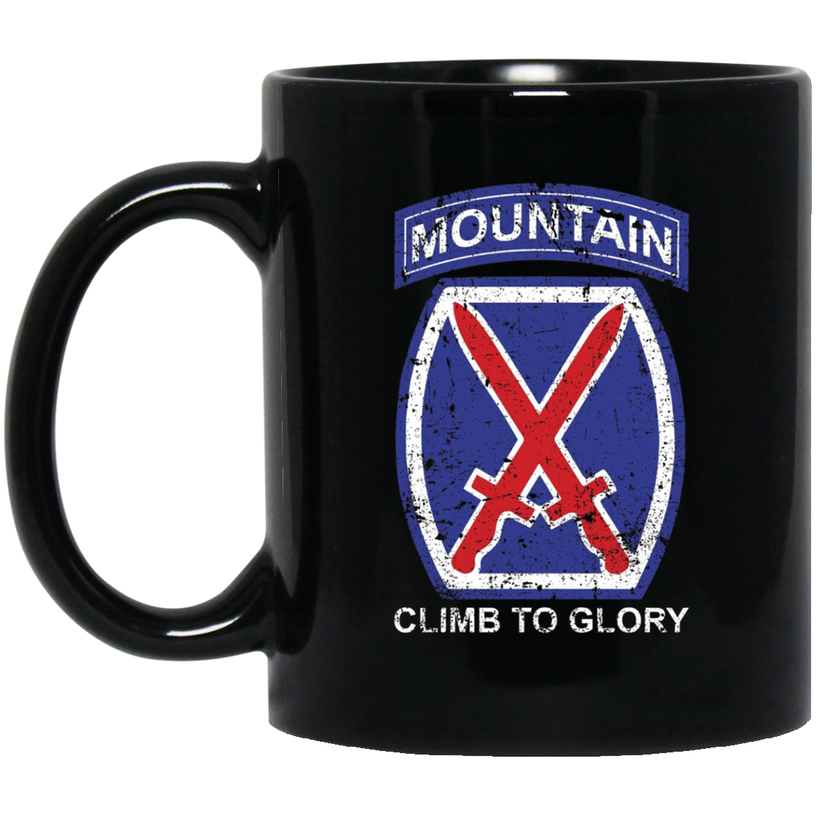 10th Mountain Division T Shirt Climb To Glory - 20324