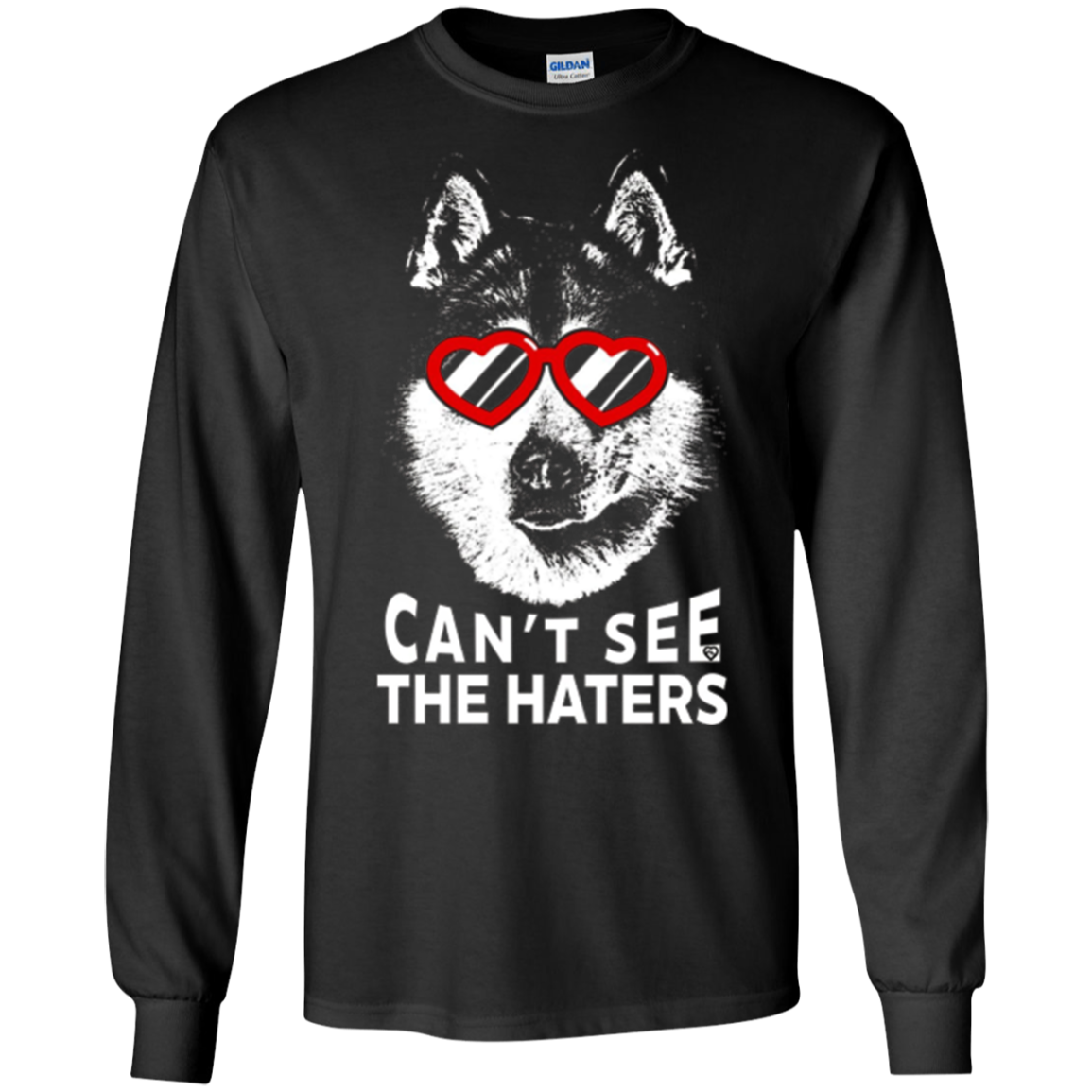 Alaskan Malamute Shirt Can't See The Haters Dog Lovers Tee