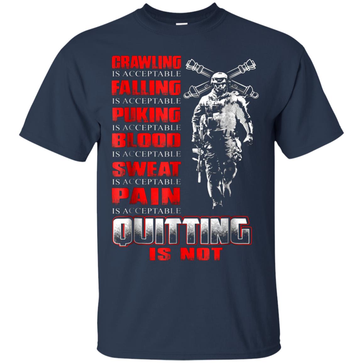 Artilleryman T-shirt , Quitting Is Not