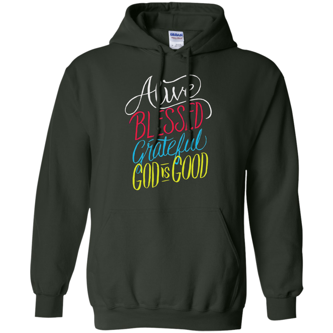 Alive Blessed Grateful - God is Good - Christian T Shirt