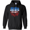Image of America First USA T Shirt with the American Flag