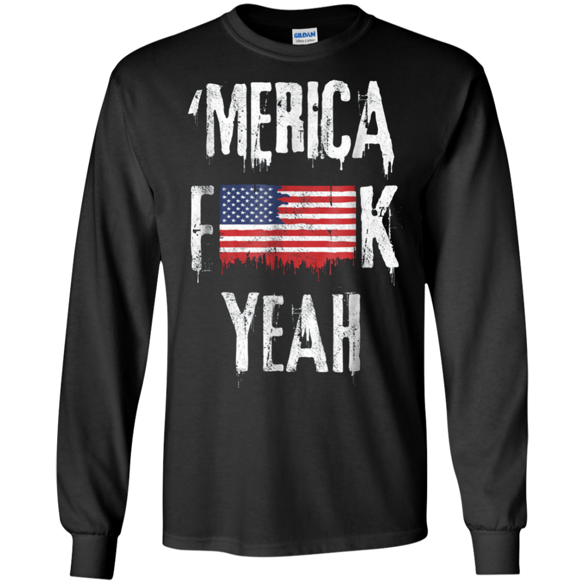 'Merica Yeah T-Shirt USA Flag 4th July American Patriotic US