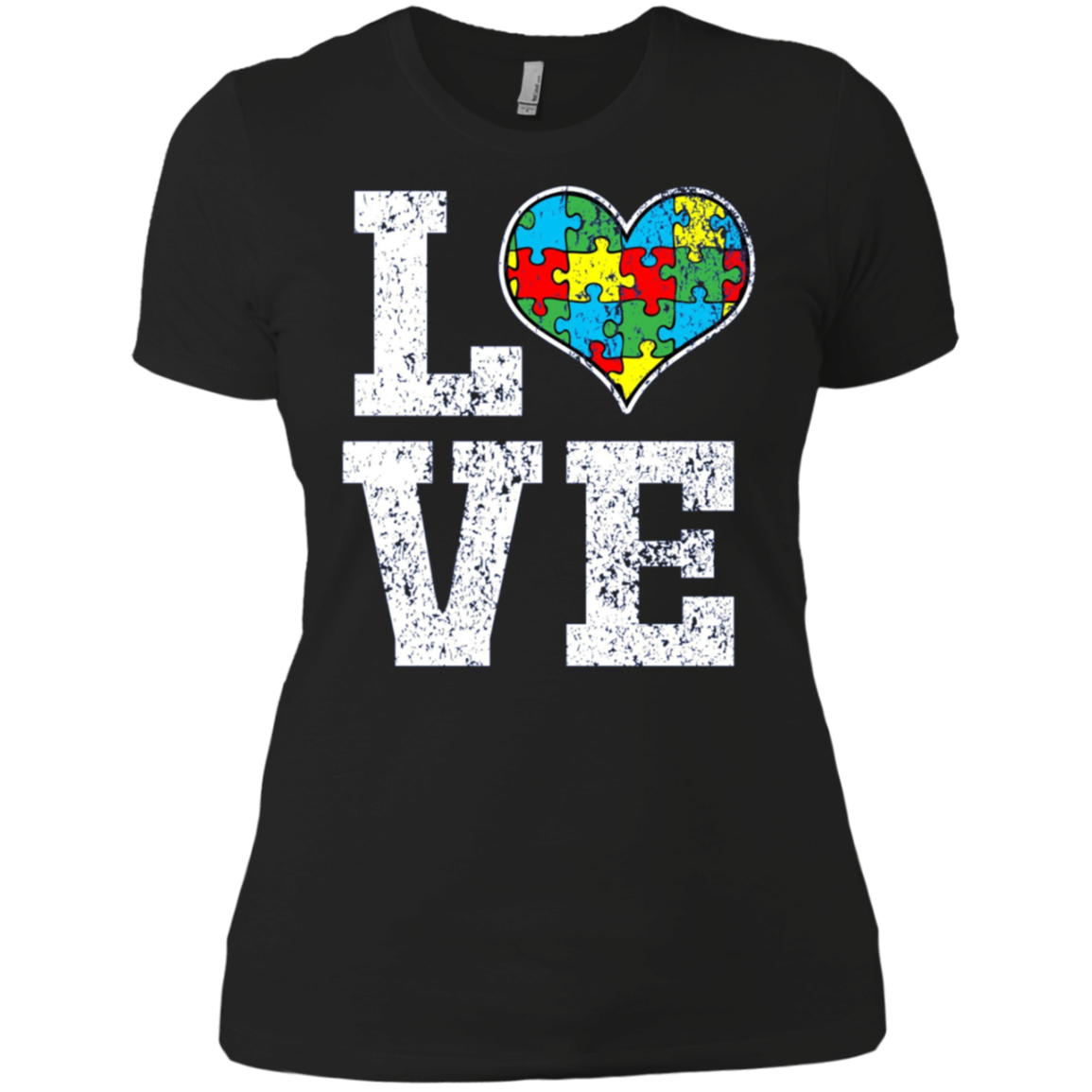Autism Shirt Love Support Puzzle Heart Autistic Shirt