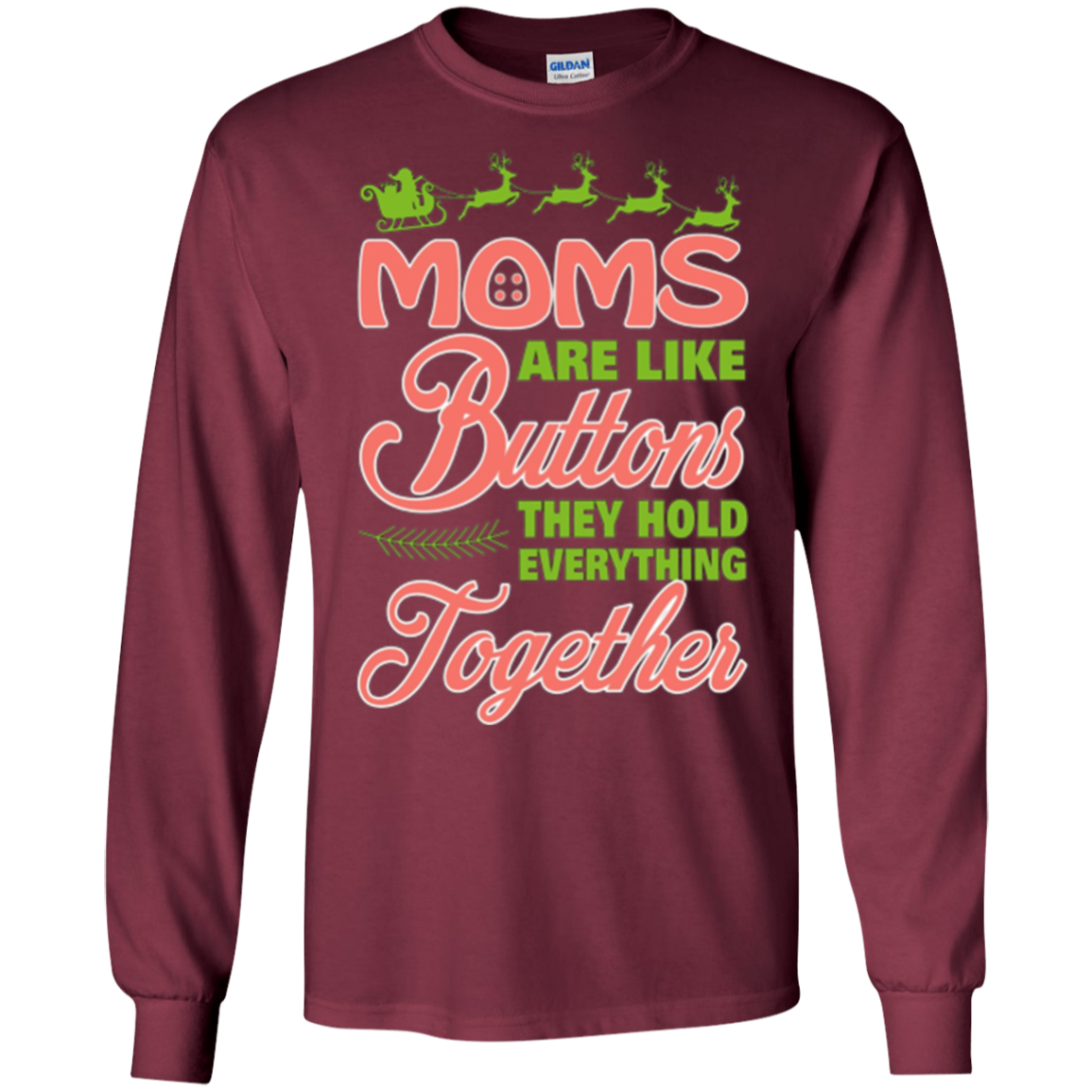 Amazing Gift From Kids. Xmas Long Sleeve Tee For Mother.